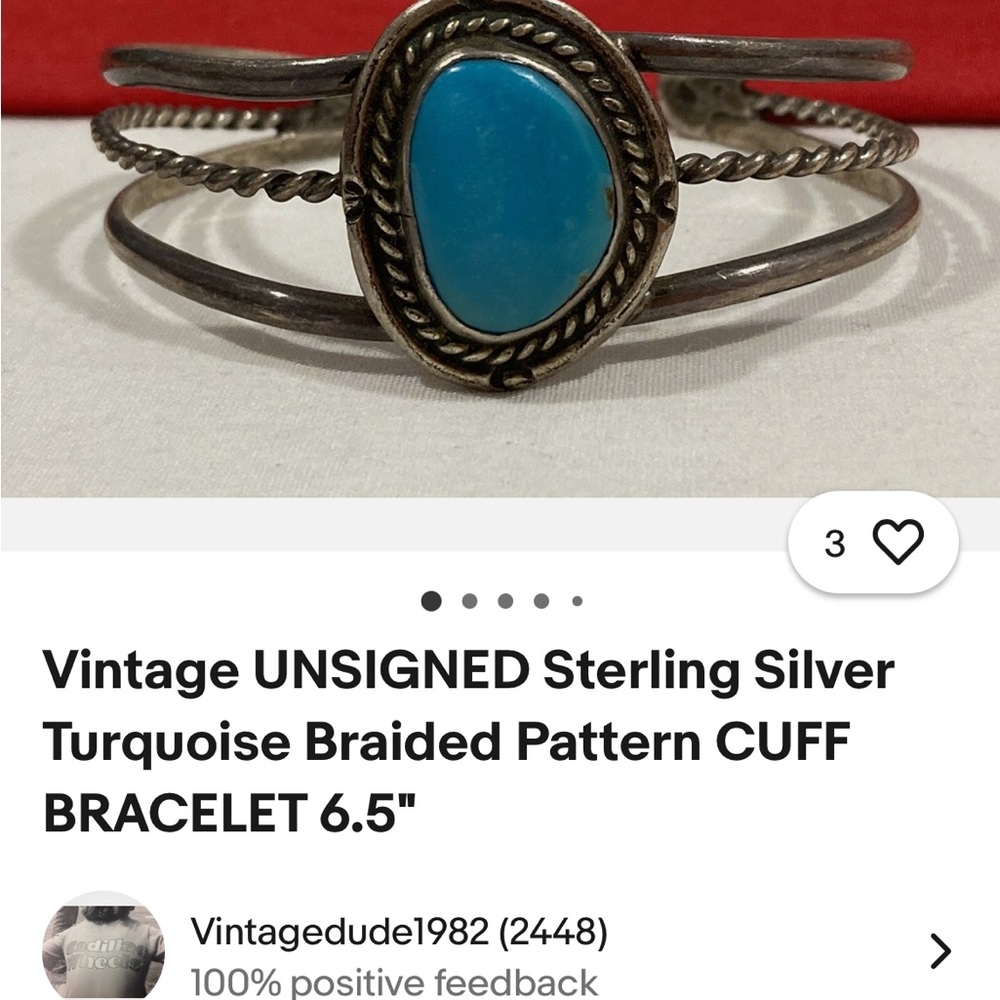 Sterling Silver Turquoise Cuff Bracelet